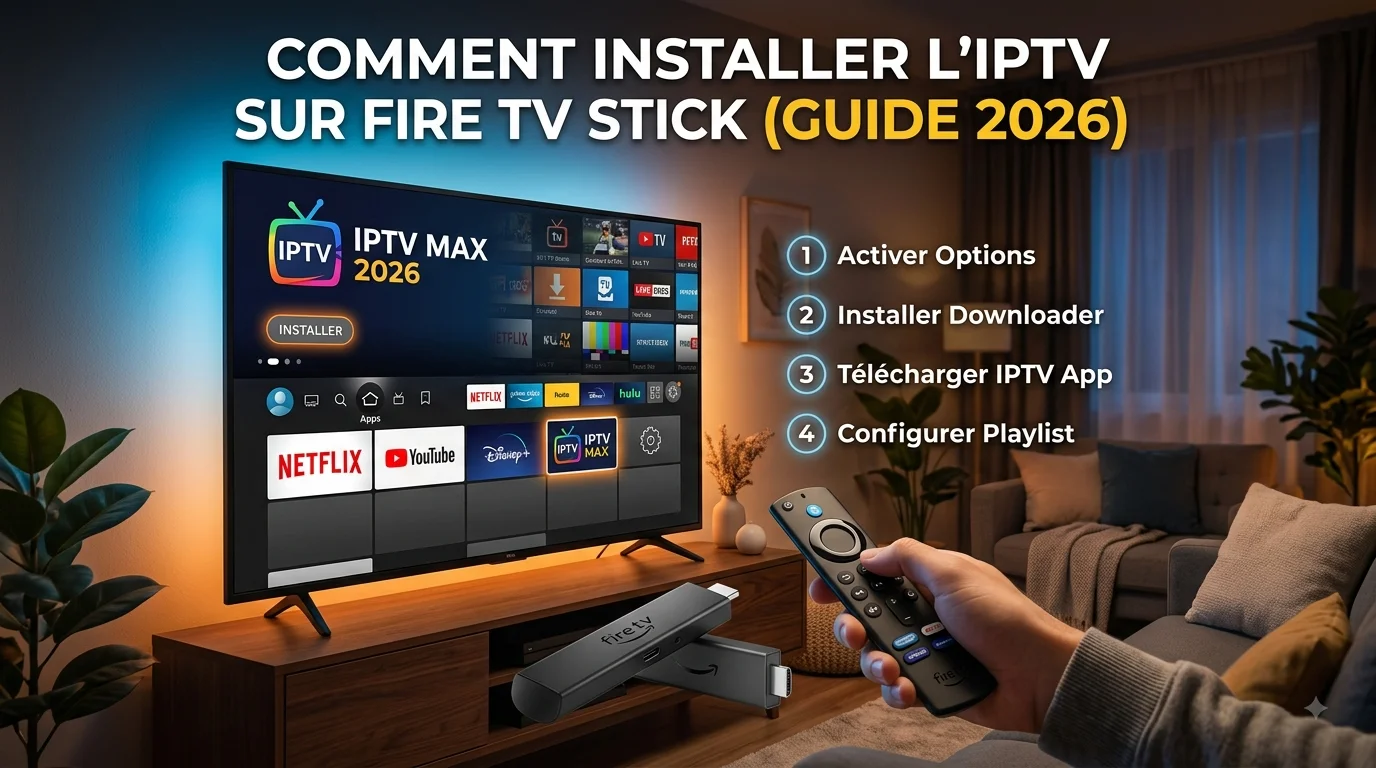 Comment installer l'IPTV sur Fire TV Stick — guide 2026