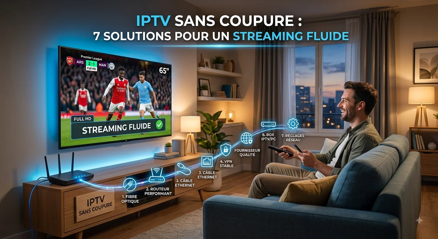 IPTV sans coupure — solutions pour un streaming fluide en 4K