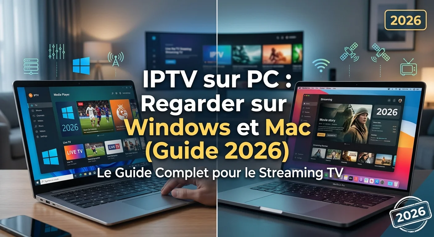 IPTV sur PC — regarder son abonnement IPTV sur ordinateur Windows ou Mac