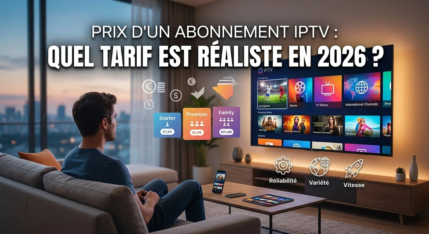 Prix d'un abonnement IPTV — comparer les tarifs pour choisir une offre fiable